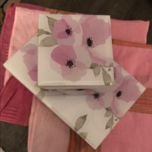 NWOT Set of two acrylic jewelry boxes